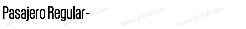 Pasajero Regular字体转换